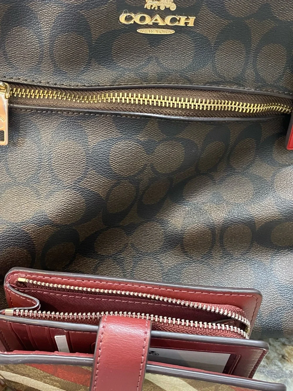 Coach signature monogram